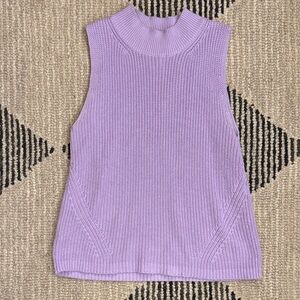 LOFT Lavender Sleeveless Knit Tank